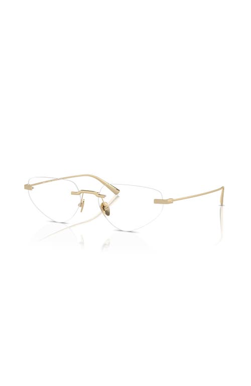 Ferrari 55mm Irregular Optical Glasses In Gold