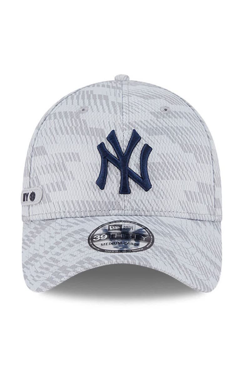 New Era Men's New Era Gray New York Yankees 2025 MLB Clubhouse 39THIRTY Flex Hat, Alternate, color, 