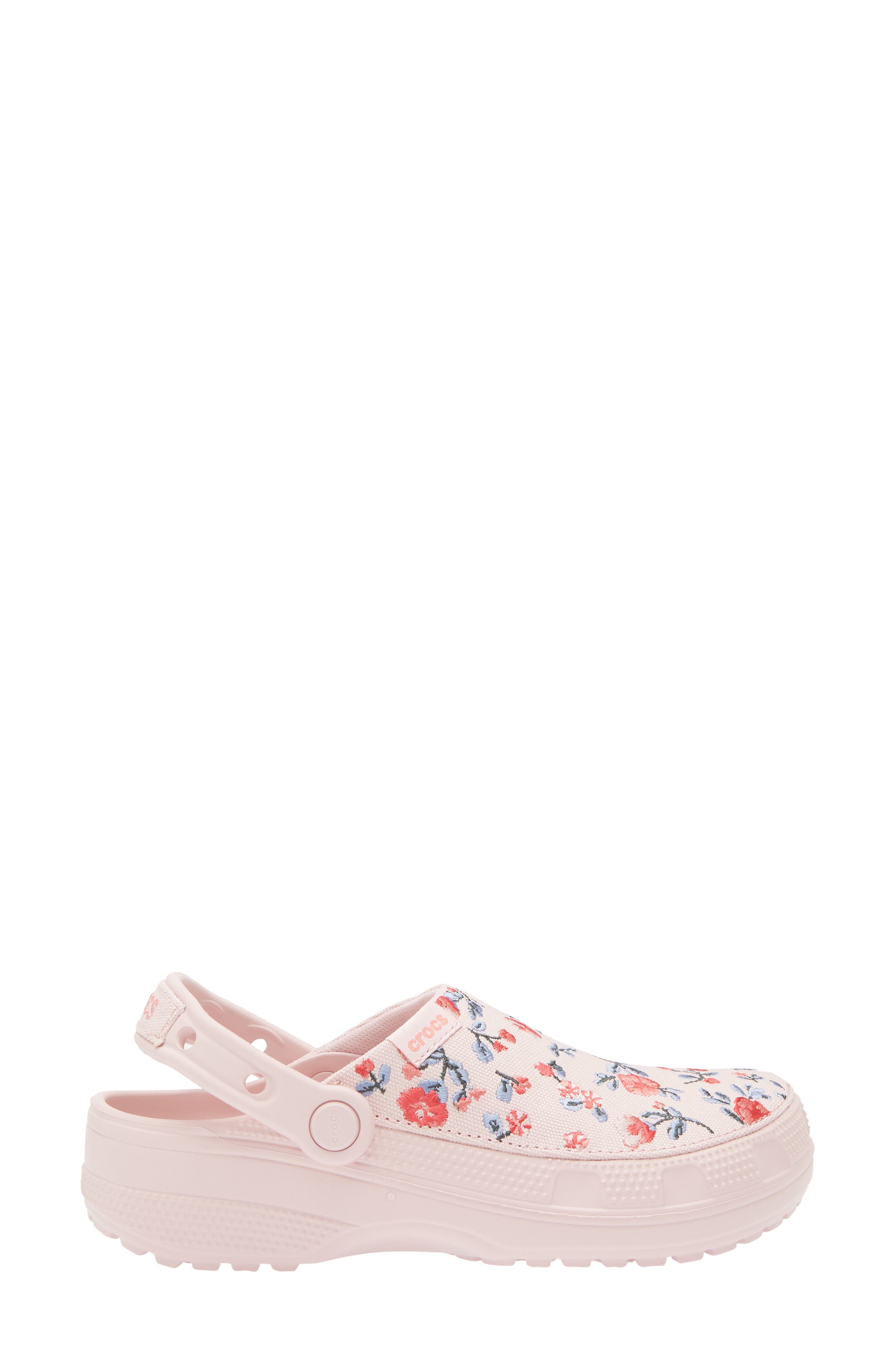 CROCS Classic Crafted Floral Clog, Alternate, color, Cotton Candy