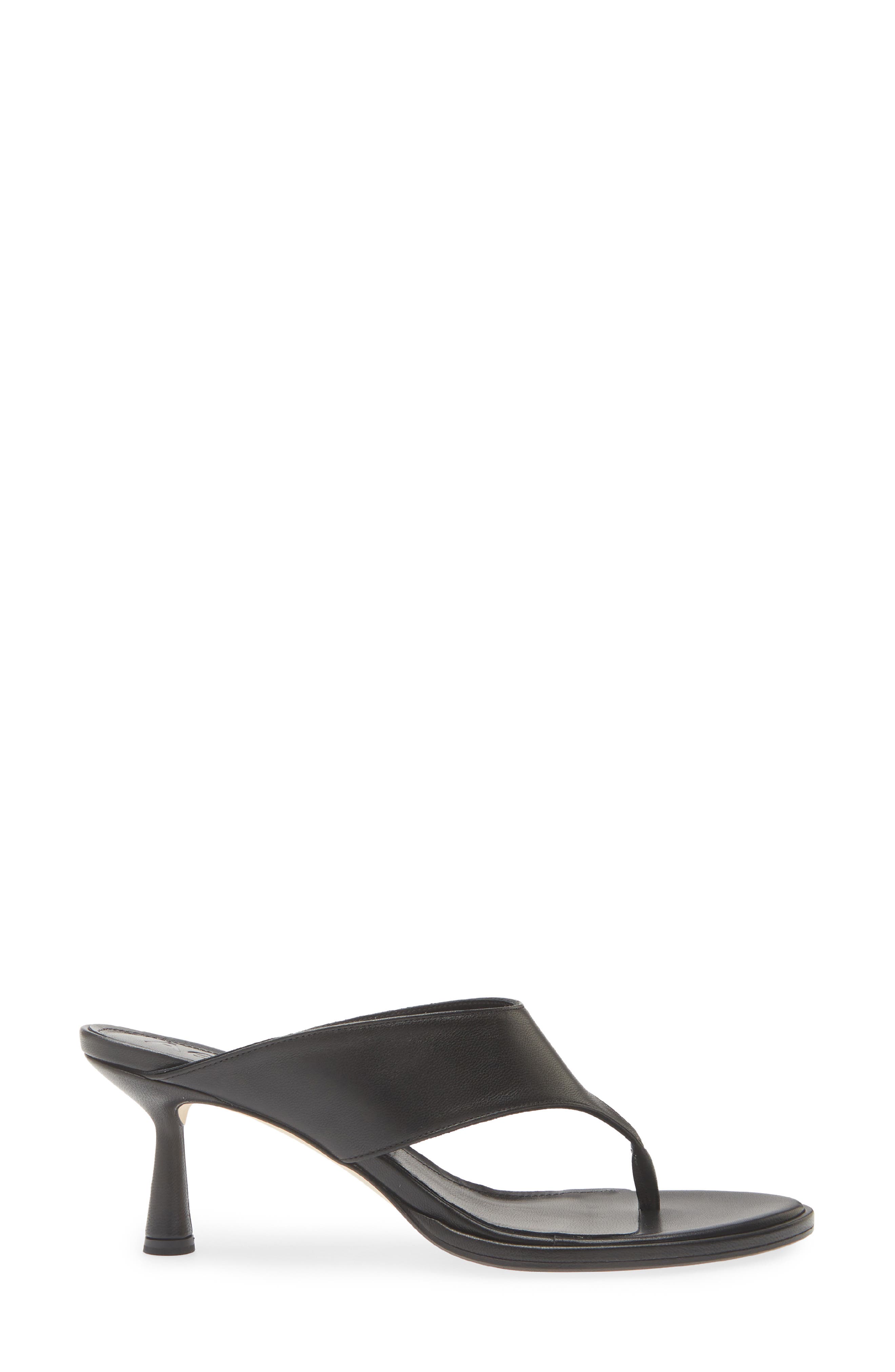 aeyde Olenna Flip Flop, Alternate, color, Black