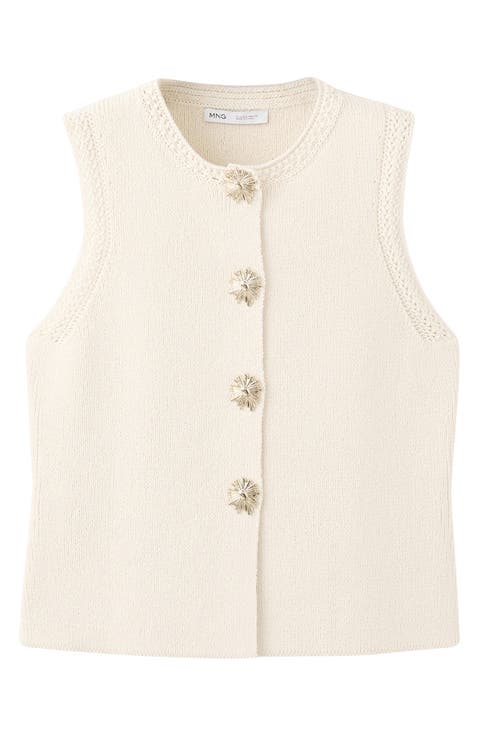 Chaleco Frida Cotton Blend Sweater Vest
