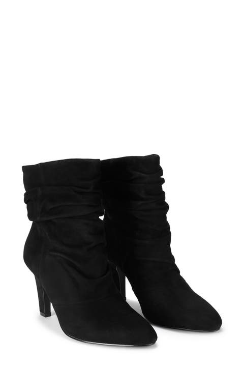 Elizabeth Slouch Leather Bootie