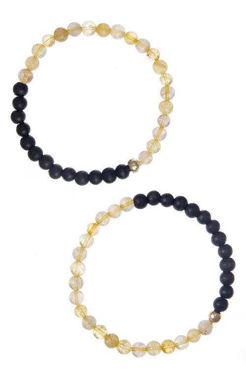 The Healer’s Collection Men's N69 Money Max Set of 2 Healer's Bracelets in Black  product