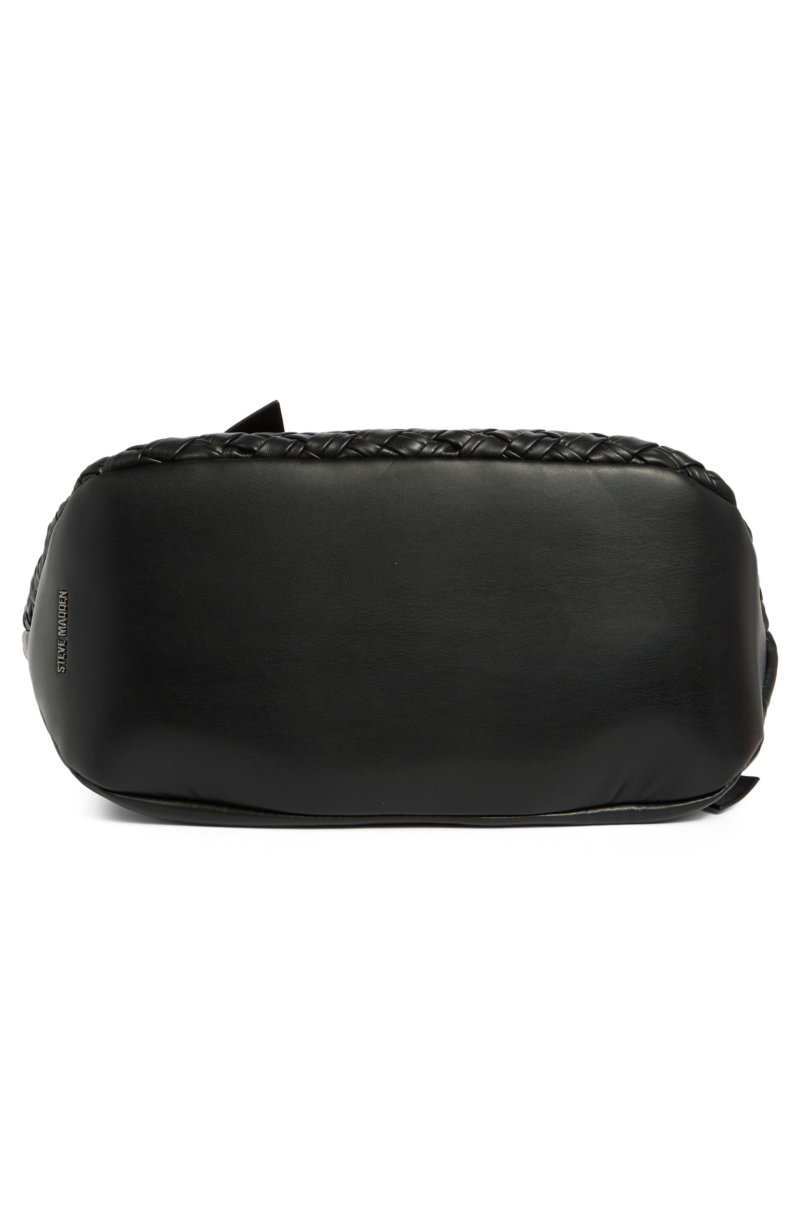 Steve Madden Bmiro Woven Tote Bag, Alternate, color, Black