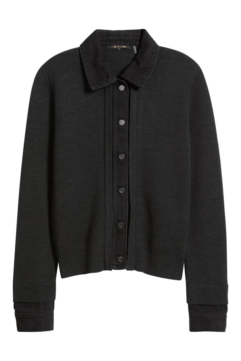 Luna Wool Blend Cardigan, Alternate, color, GREY