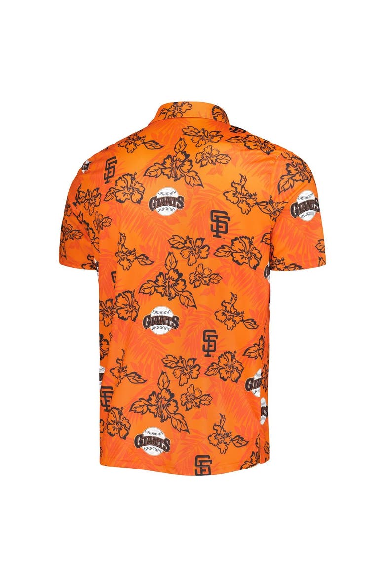 Men's Reyn Spooner Orange San Francisco Giants Cooperstown Collection Puamana Print Polo, Alternate, color, Orange