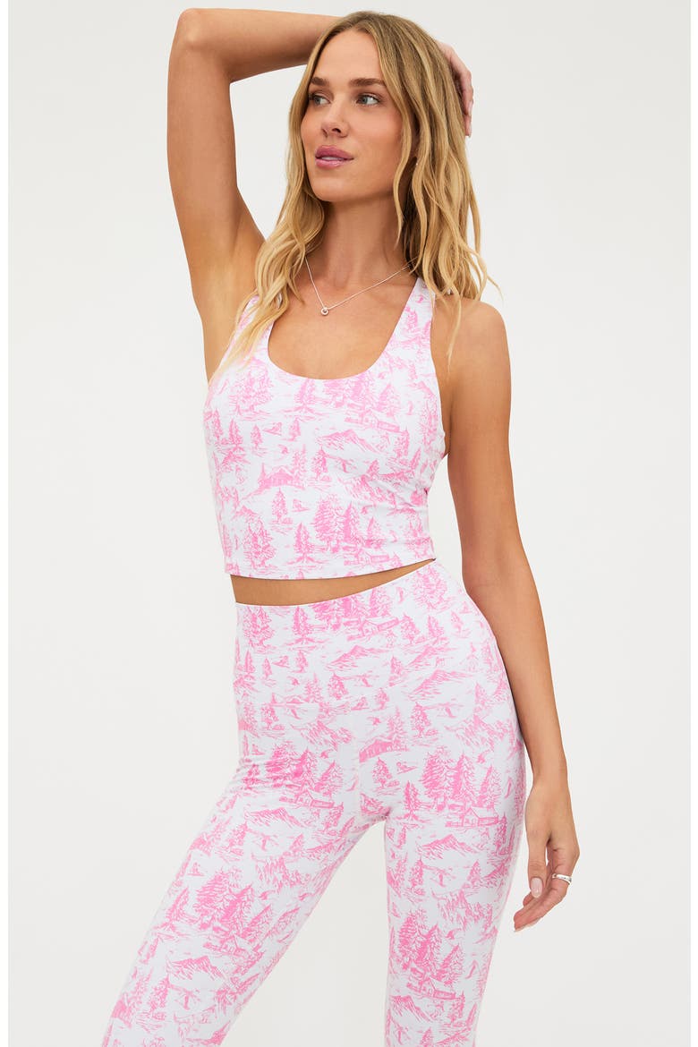 Yara Print Racerback Crop Tank, Alternate, color, POWDER PINK
