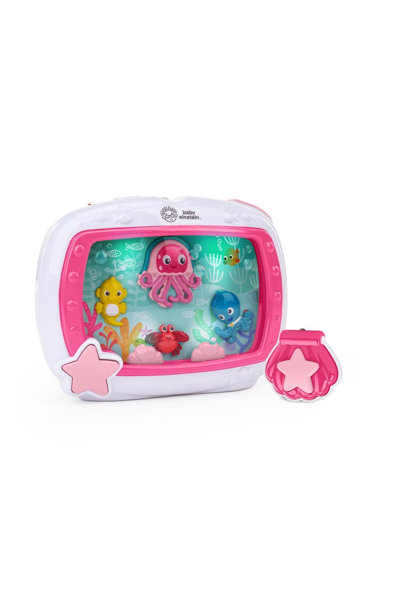 Sea Dreams Soother Musical Crib Toy and Sound Machine, Main, color, PINK