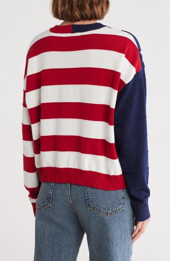 American Flag Pullover Sweater