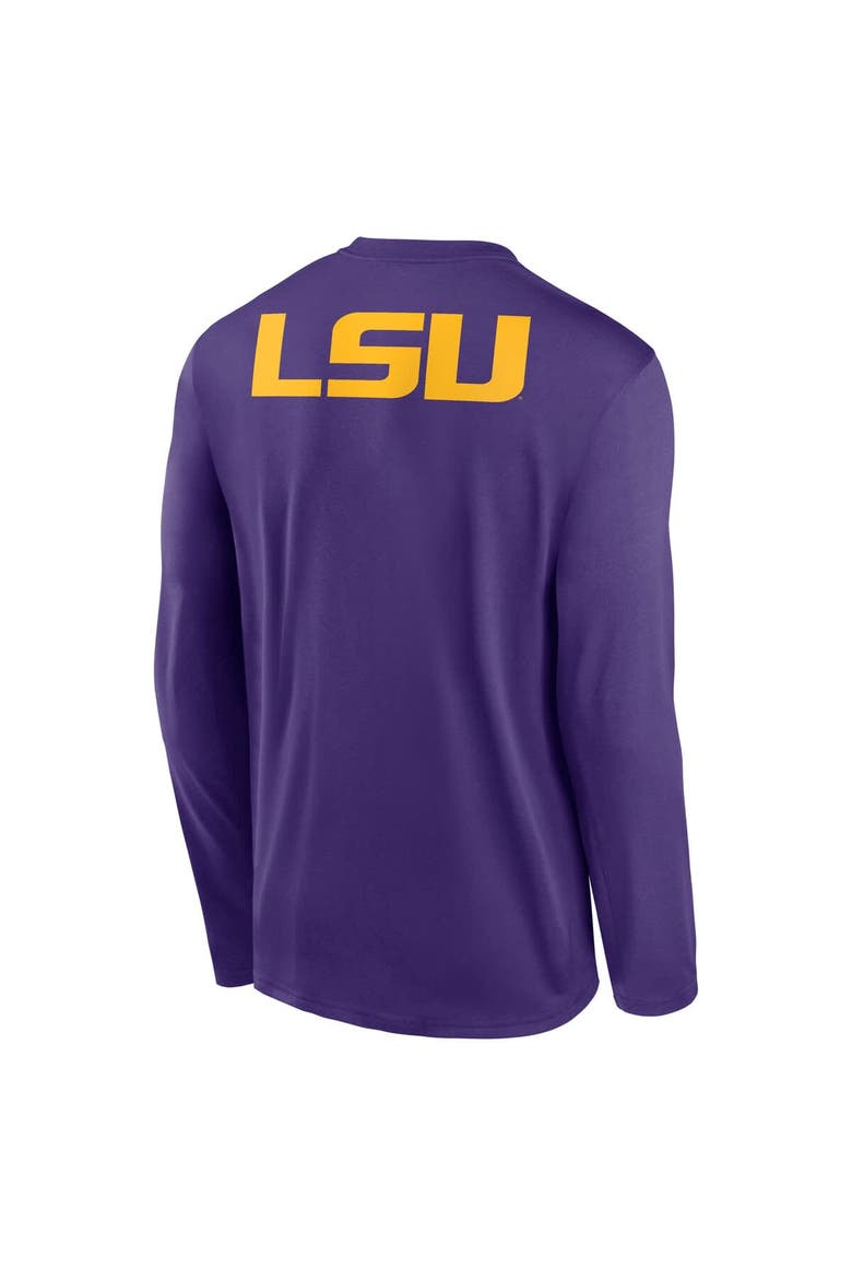 Men's Nike Purple LSU Tigers Primetime Campus 2-Hit Legend Dri-FIT Long Sleeve T-Shirt, Alternate, color, Purple