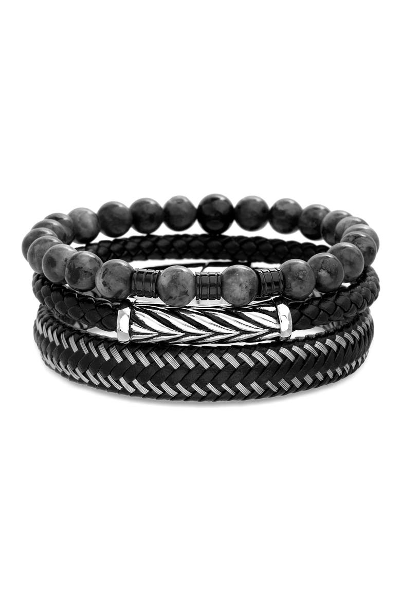 3-Piece Bracelet Set, Main, color, MULTI