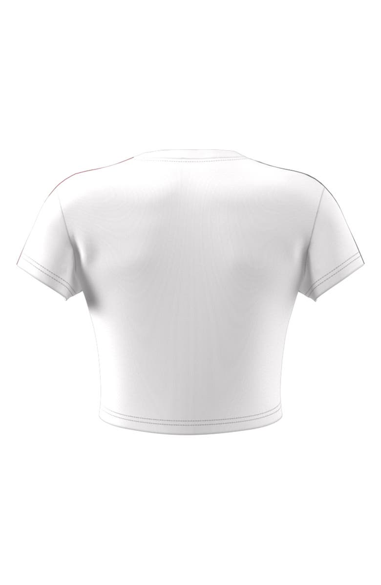 adidas Flower Crop 3-Stripes T-Shirt, Alternate, color, 