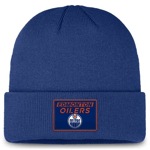 Men's Fanatics Royal Edmonton Oilers Authentic Pro Cuffed Knit Hat