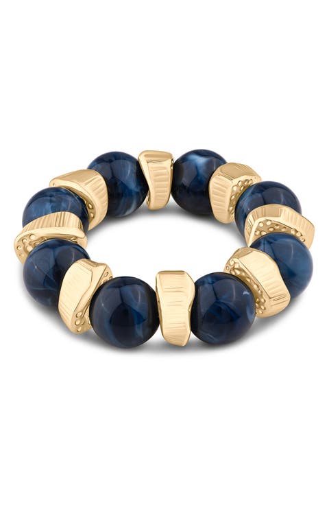 Acrylic Beaded Stretch Bracelet