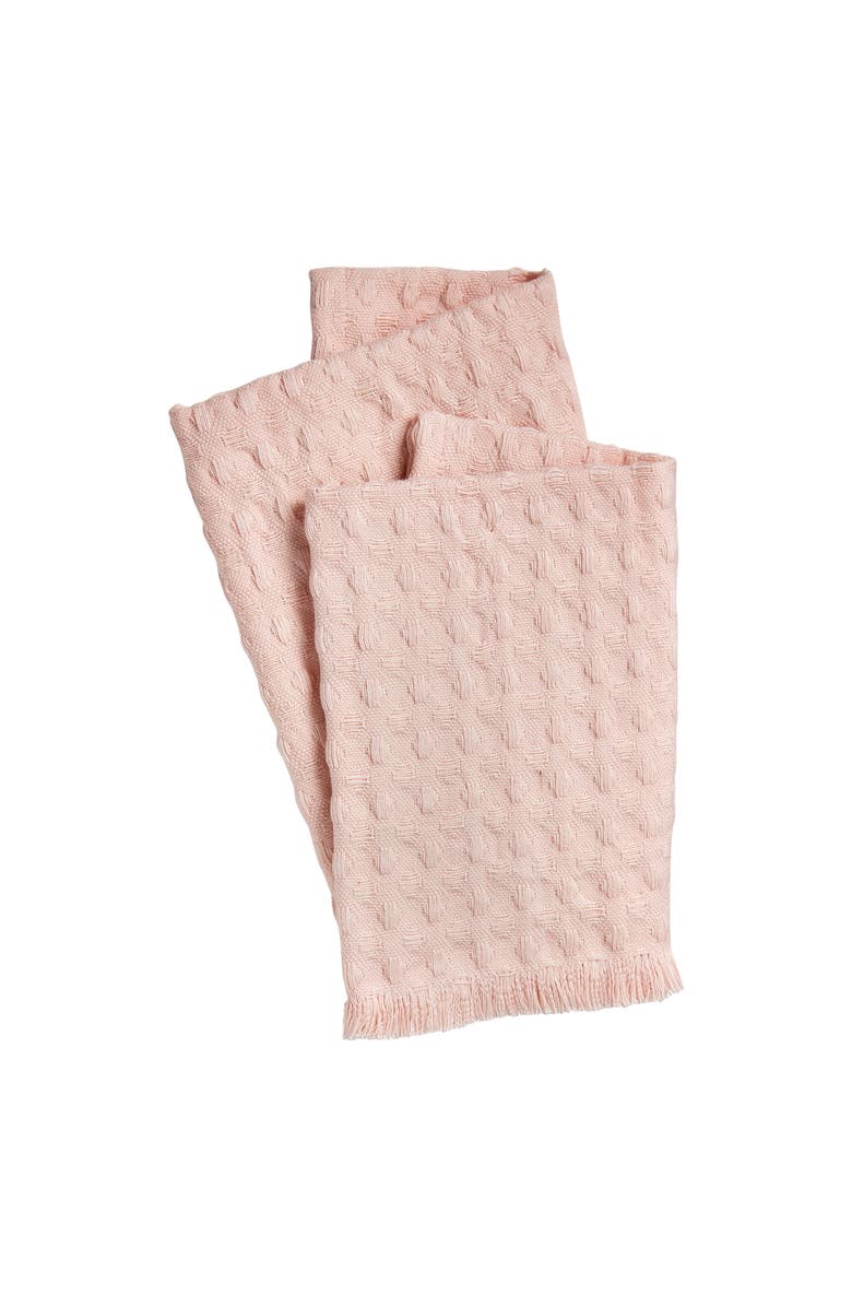 tag Wellbeing Waffle Wash Cloth Set Blush Cotton Everyday Use, Main, color, Pink
