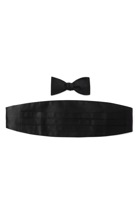 Silk Cummerbund & Pre-Tied Bow Tie Set