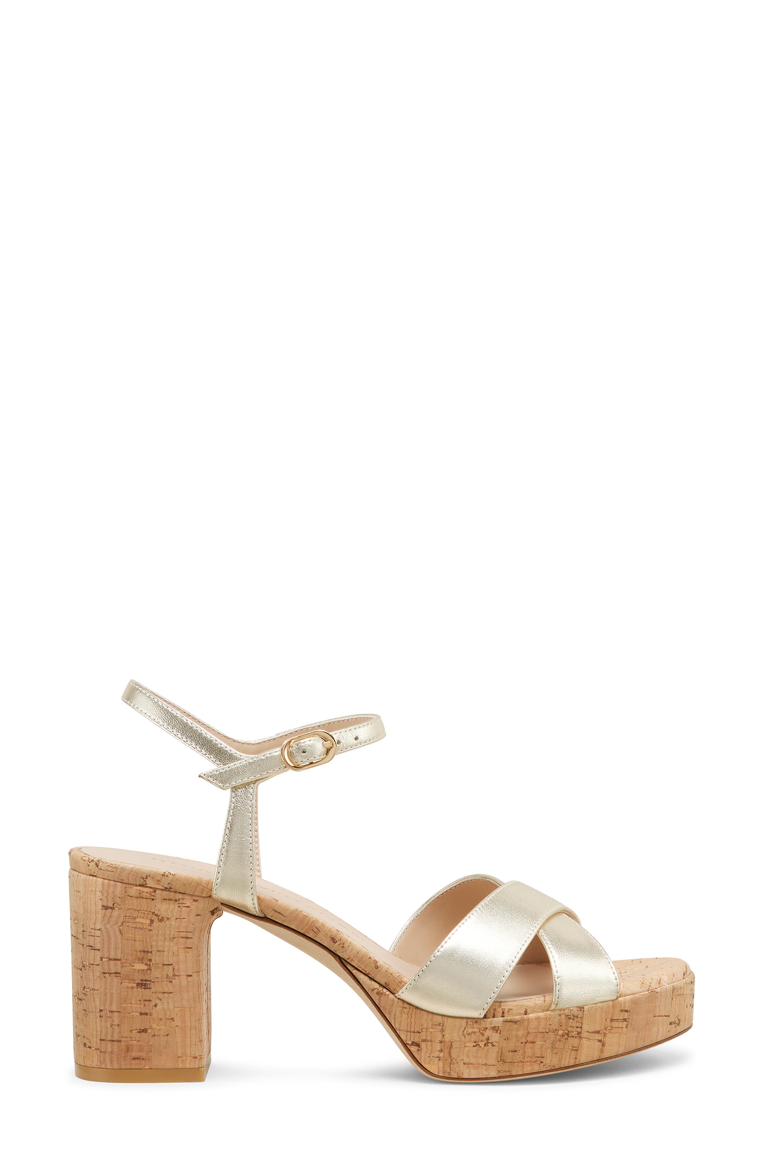 Stuart Weitzman Dayna Ankle Strap Platform Sandal, Alternate, color, 