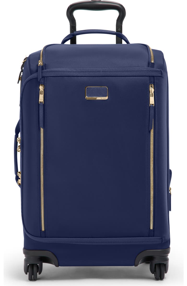 TUMI Léger Dual Access Expandable Carry-On, Main, color, Indigo/ Light Gold