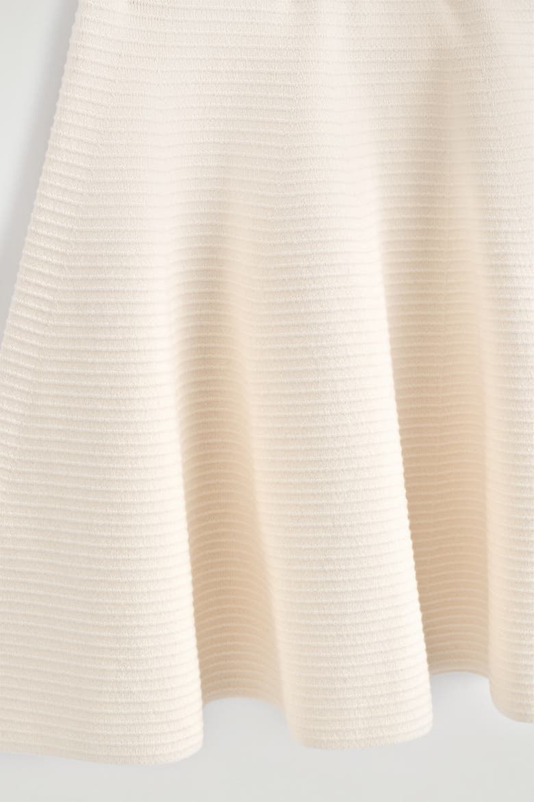 Knitted Flared Mini Skirt, Alternate, color, IVORY