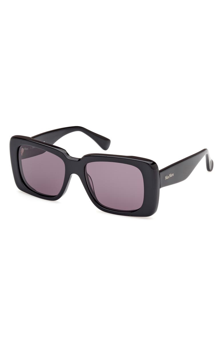 Max Mara 53mm Rectangular Sunglasses, Alternate, color, 