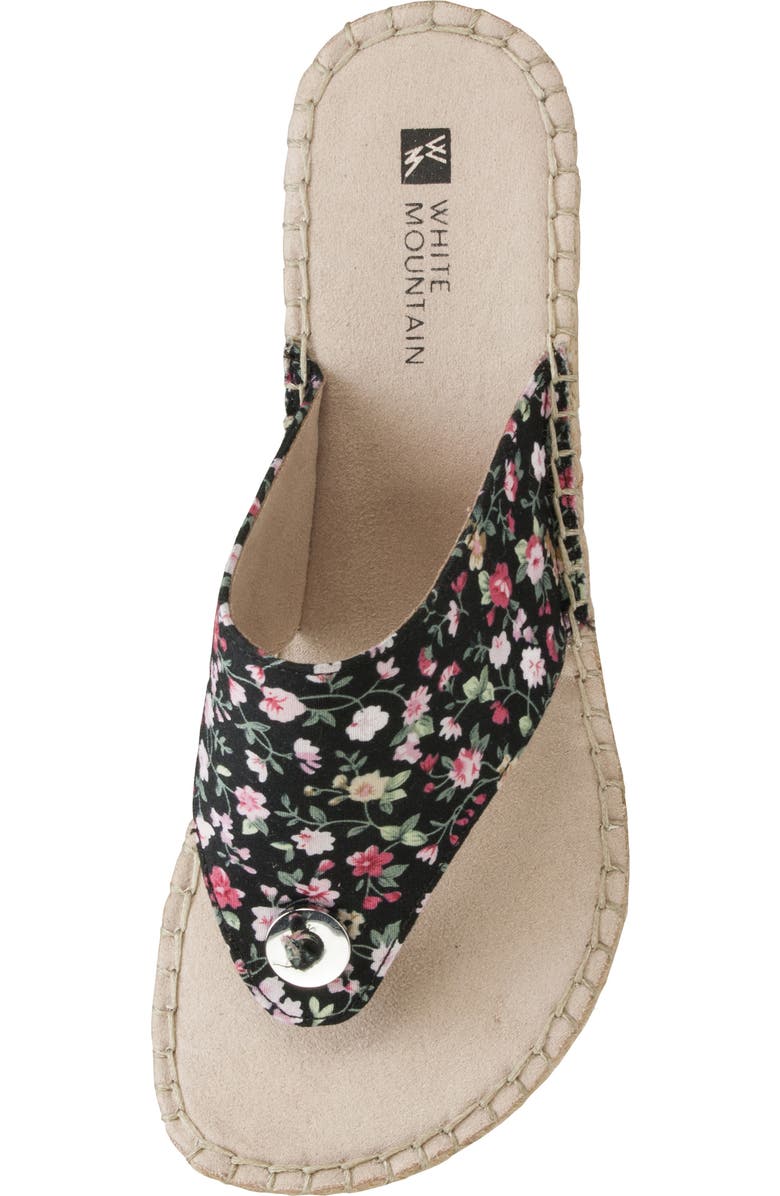 White Mountain Footwear Beachball Espadrille Wedge Sandal, Alternate, color,