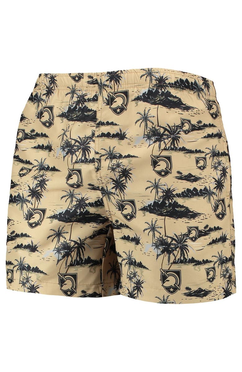 FOCO Men's FOCO Gold Army Black Knights Island Palm Swim Trunks, Alternate, color, Gold