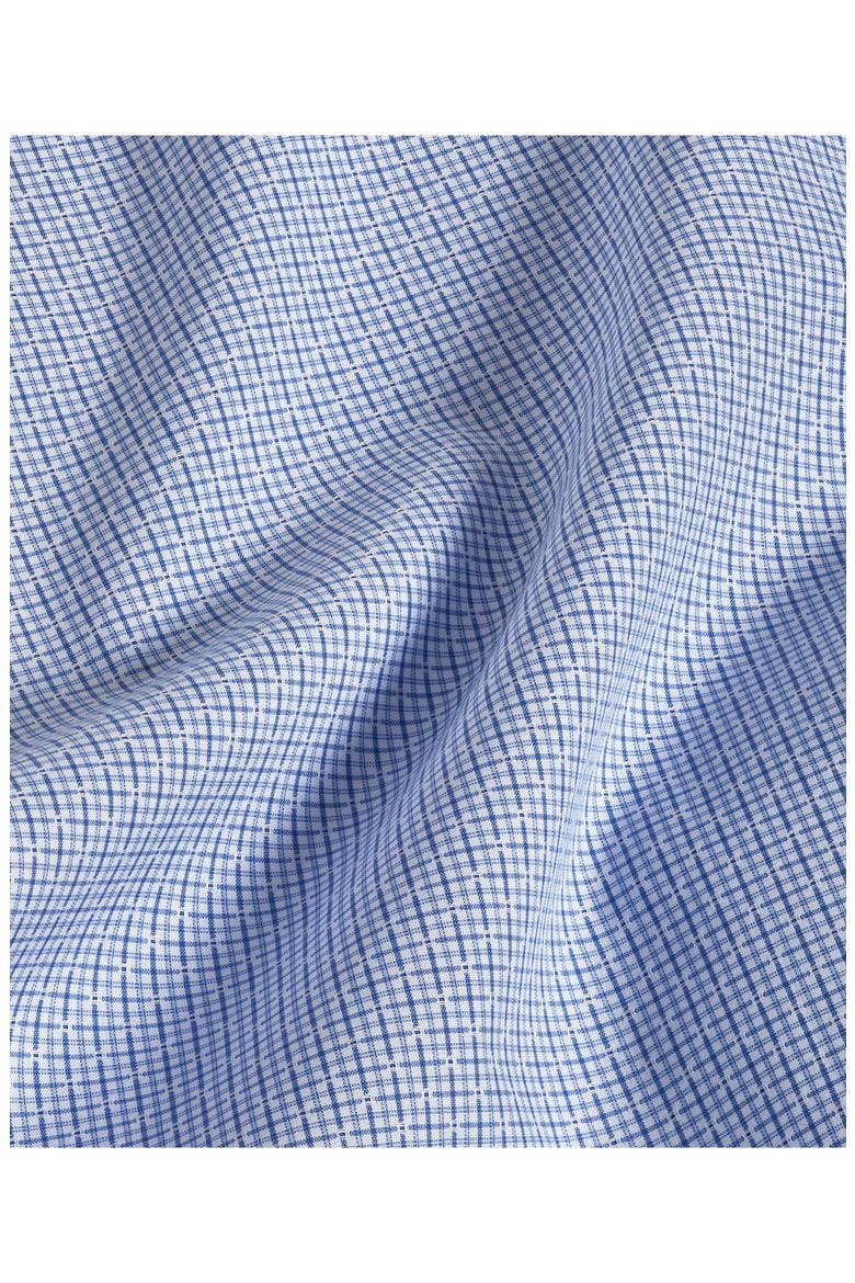 Trim Fit Micro Check Dobby Dress Shirt, Alternate, color, SKY/ BLUE