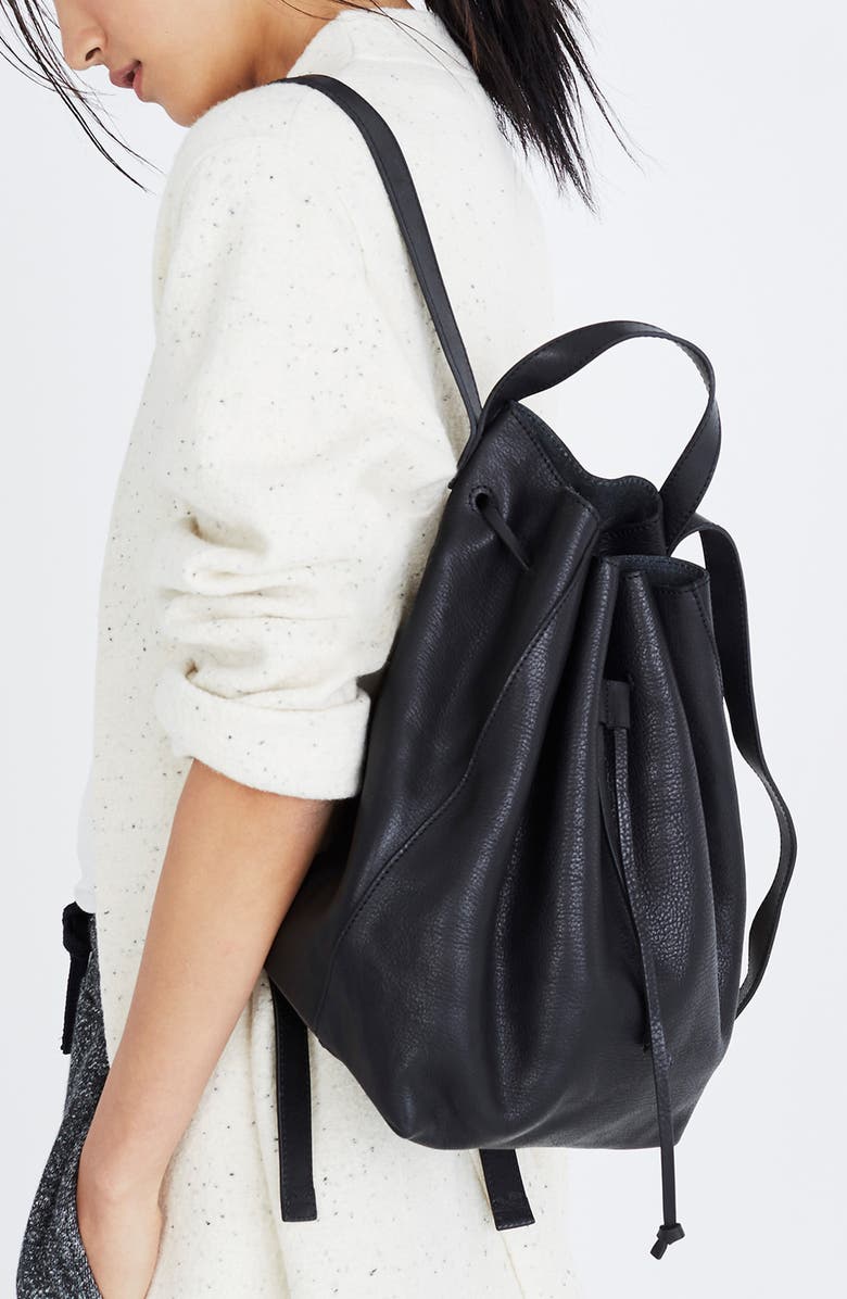 Madewell Somerset Leather Backpack, Alternate, color,