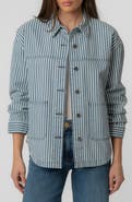 KUT from the Kloth Ellie Stripe Denim Jacket
