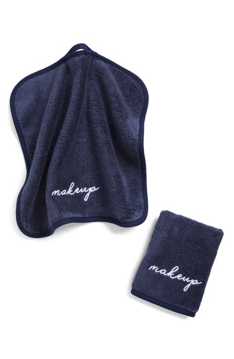 2-Pack Organic Cotton Terry Makeup Towels