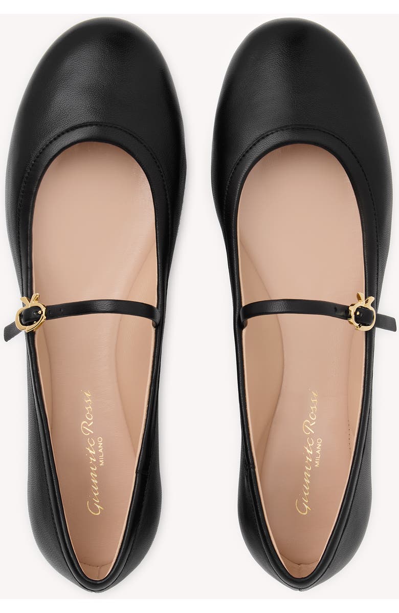 Gianvito Rossi Carla Ballerina, Alternate, color, Black