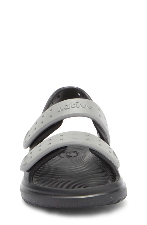 Native Shoes Chase Sugarlite Slingback Sandal In Jiffy Black/satellite Grey