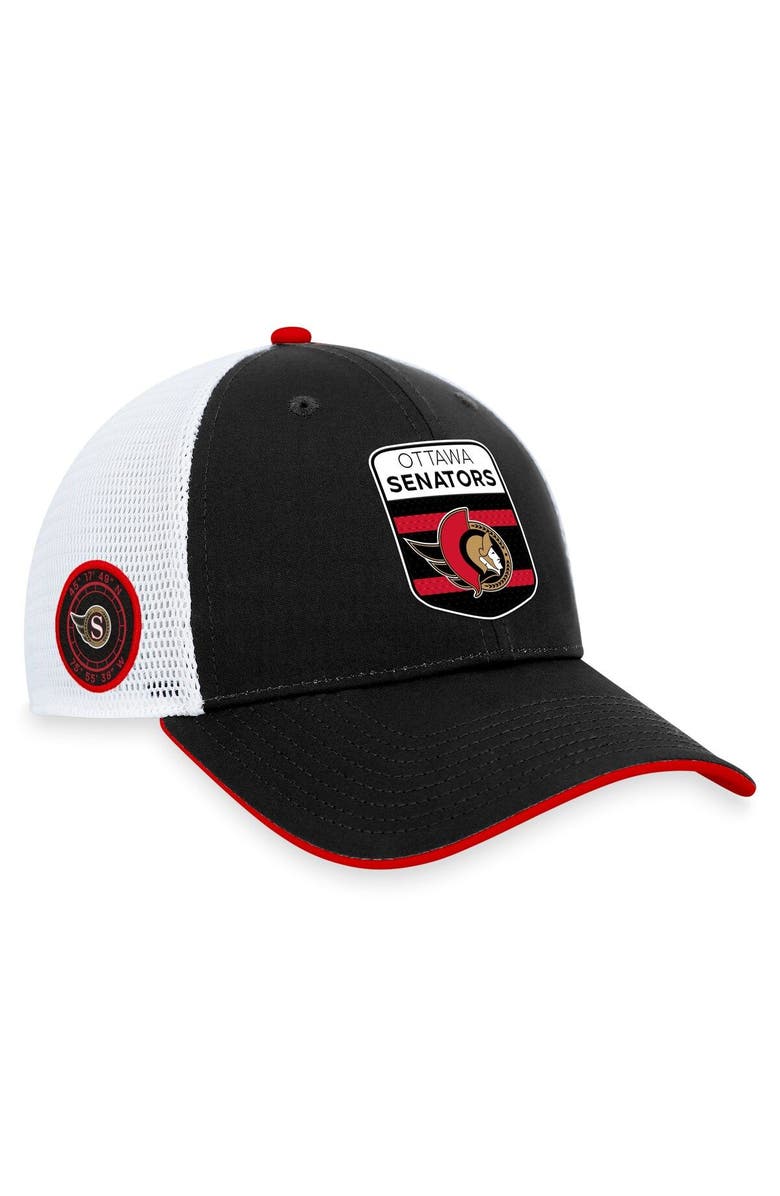 FANATICS Men's Fanatics Branded  Black Ottawa Senators 2023 NHL Draft On Stage Trucker Adjustable Hat, Alternate, color, 