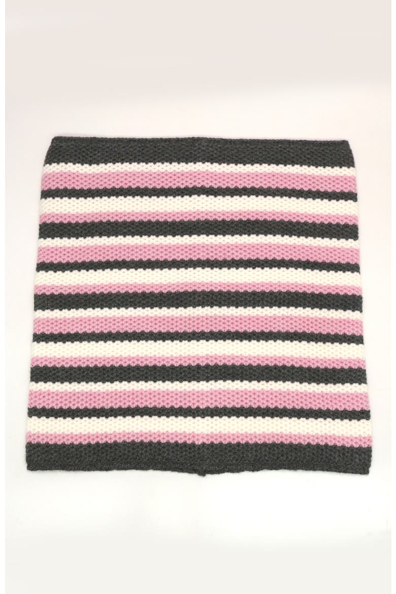 Merino chunky neckwarmer, Alternate, color, DARK GREY/PINK