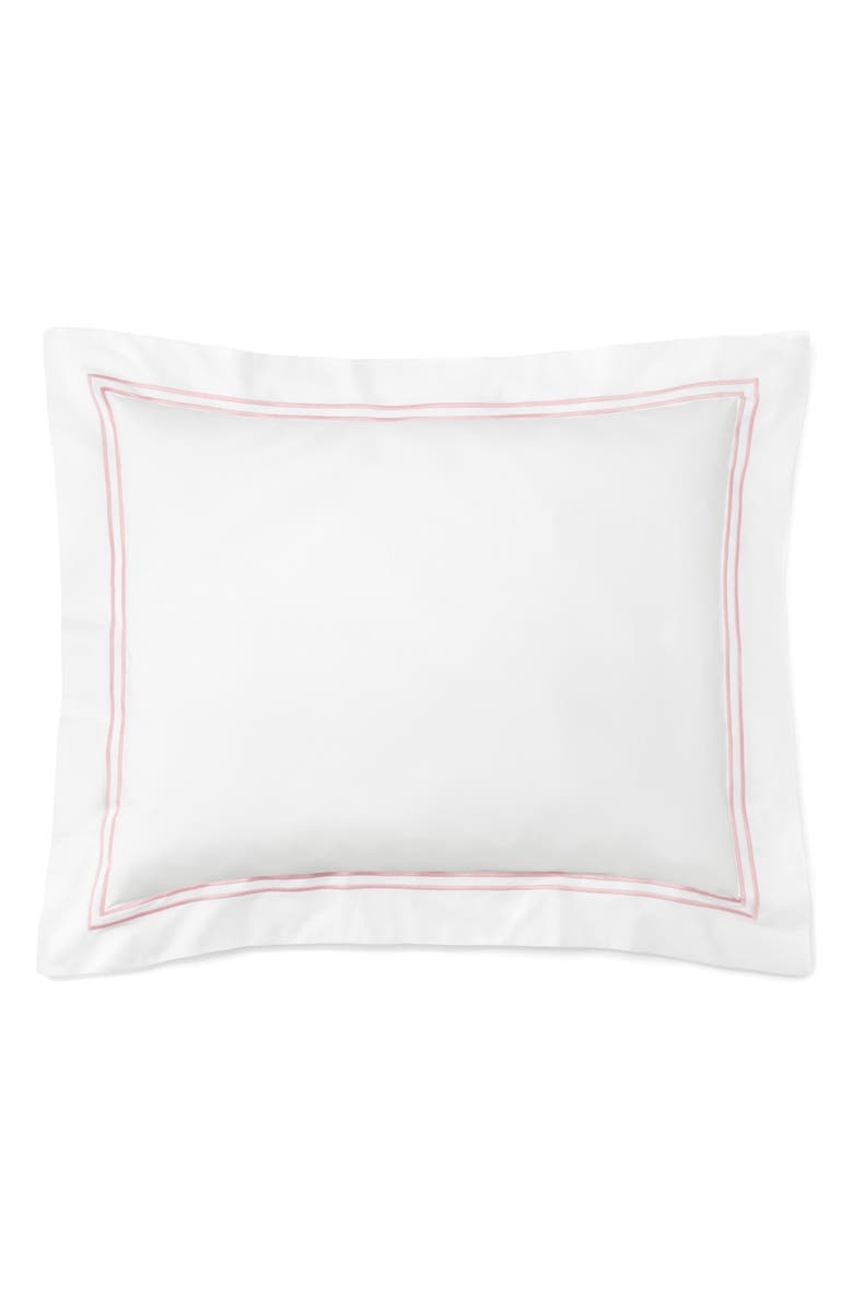 SFERRA Grande Hotel Boudoir Sham, Main, color, White/Pink
