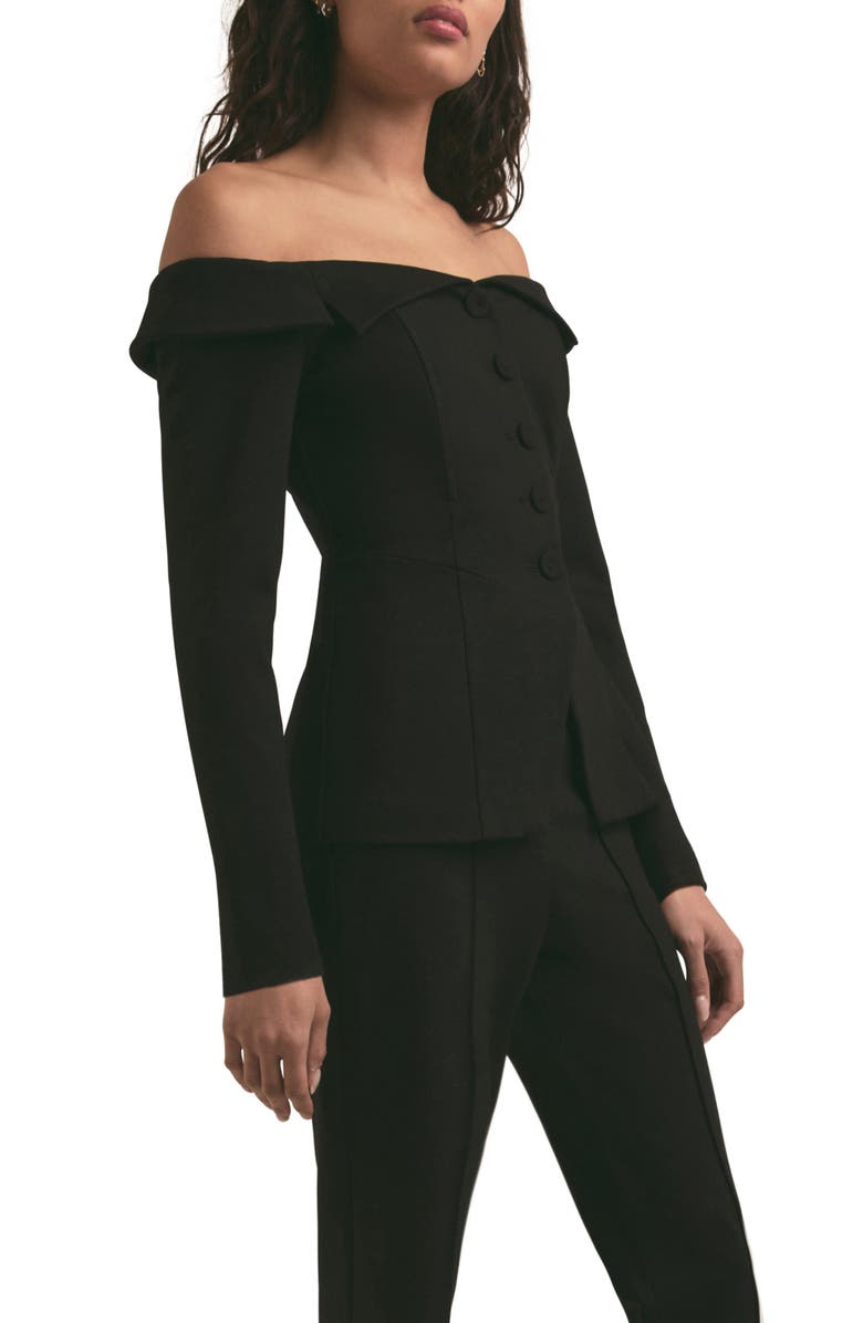 Favorite Daughter The Irina Off the Shoulder Blazer, Alternate, color, 