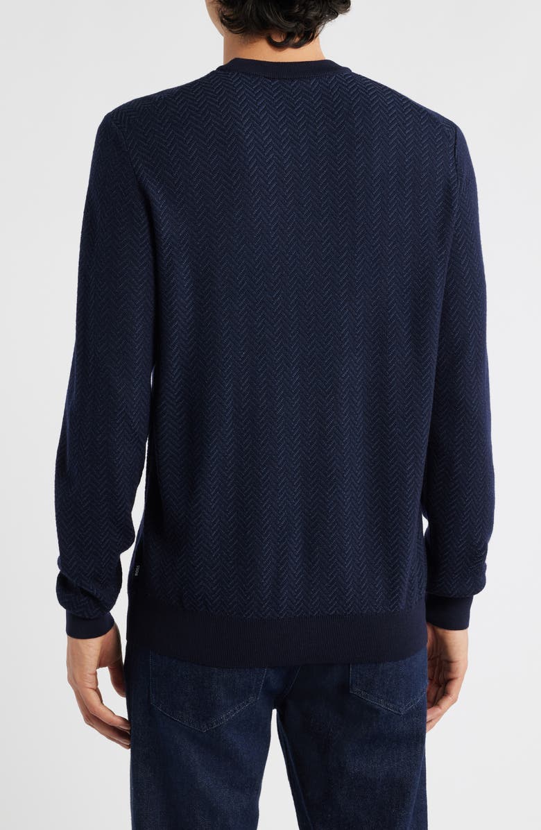 BOSS Habito Wool Blend Sweater, Alternate, color, Dark Blue