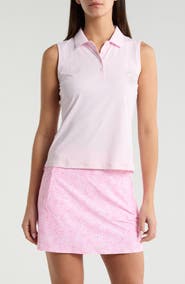 G/FORE Sleeveless Stretch Golf Polo Top