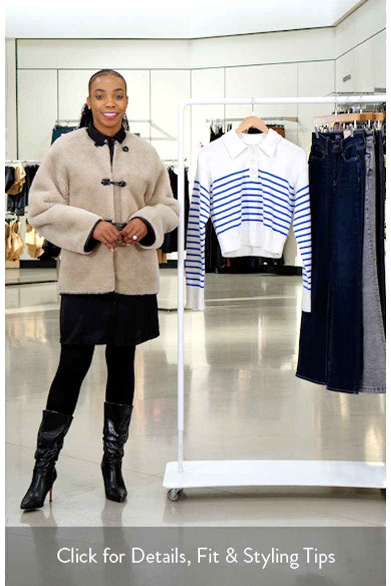 Stripe Cotton Polo Sweater video
