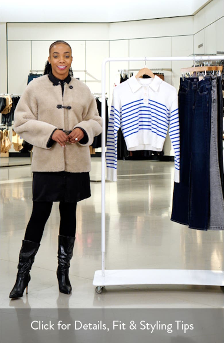 Stripe Cotton Polo Sweater, sales video thumbnail