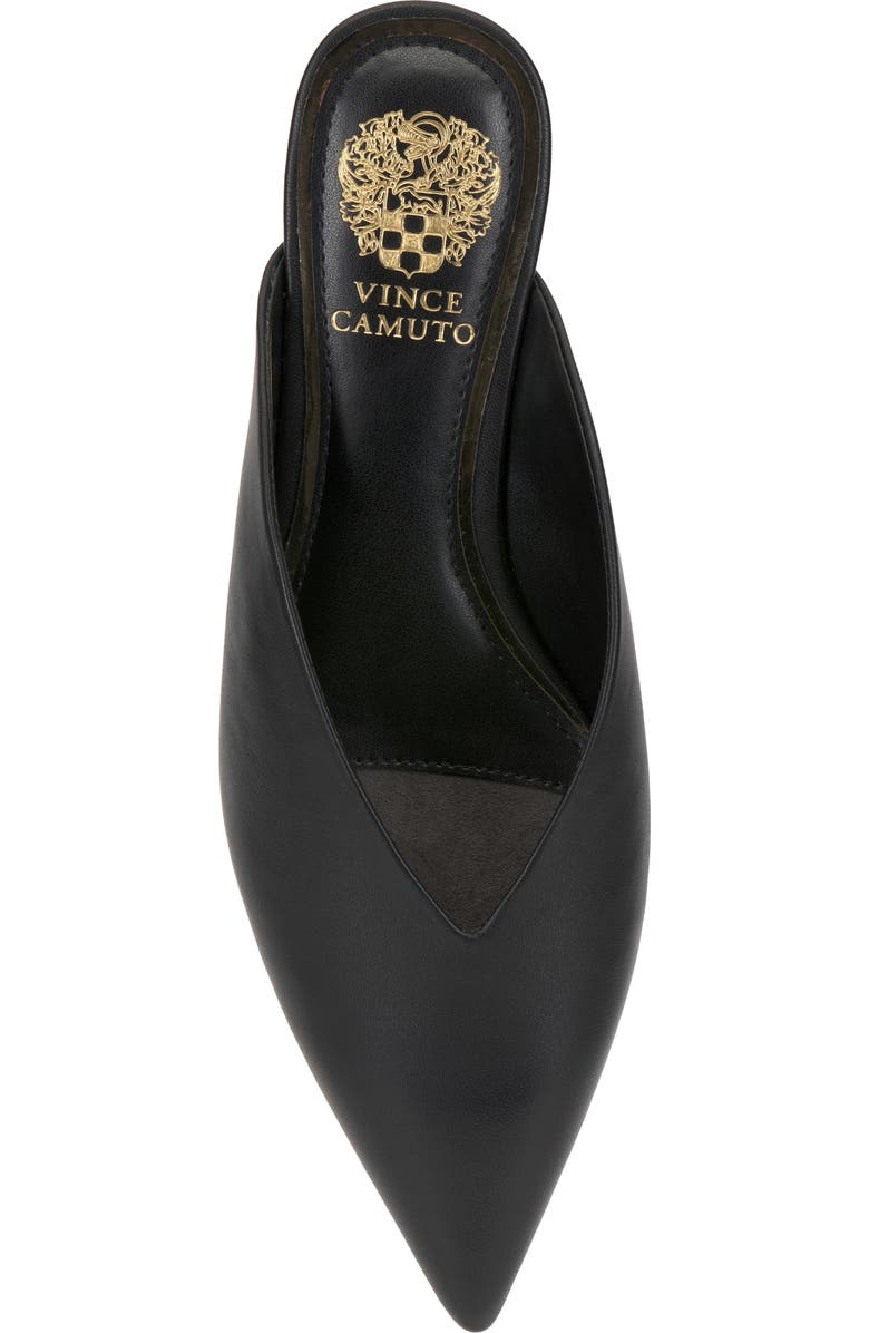 Vince Camuto Vinia Pointed Toe Wedge Mule, Alternate, color, Black