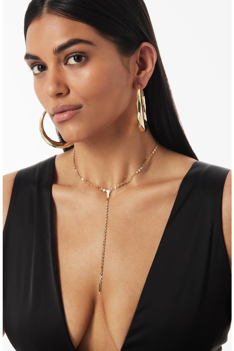 Miami Lariat Necklace, Alternate, color, YELLOW