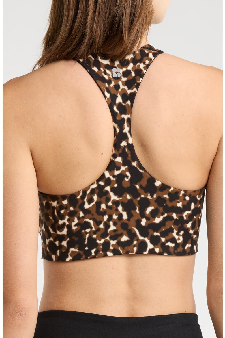 Power Racer Sports Bra, Alternate, color, BROWN OFFBEAT ANIMAL PRINT