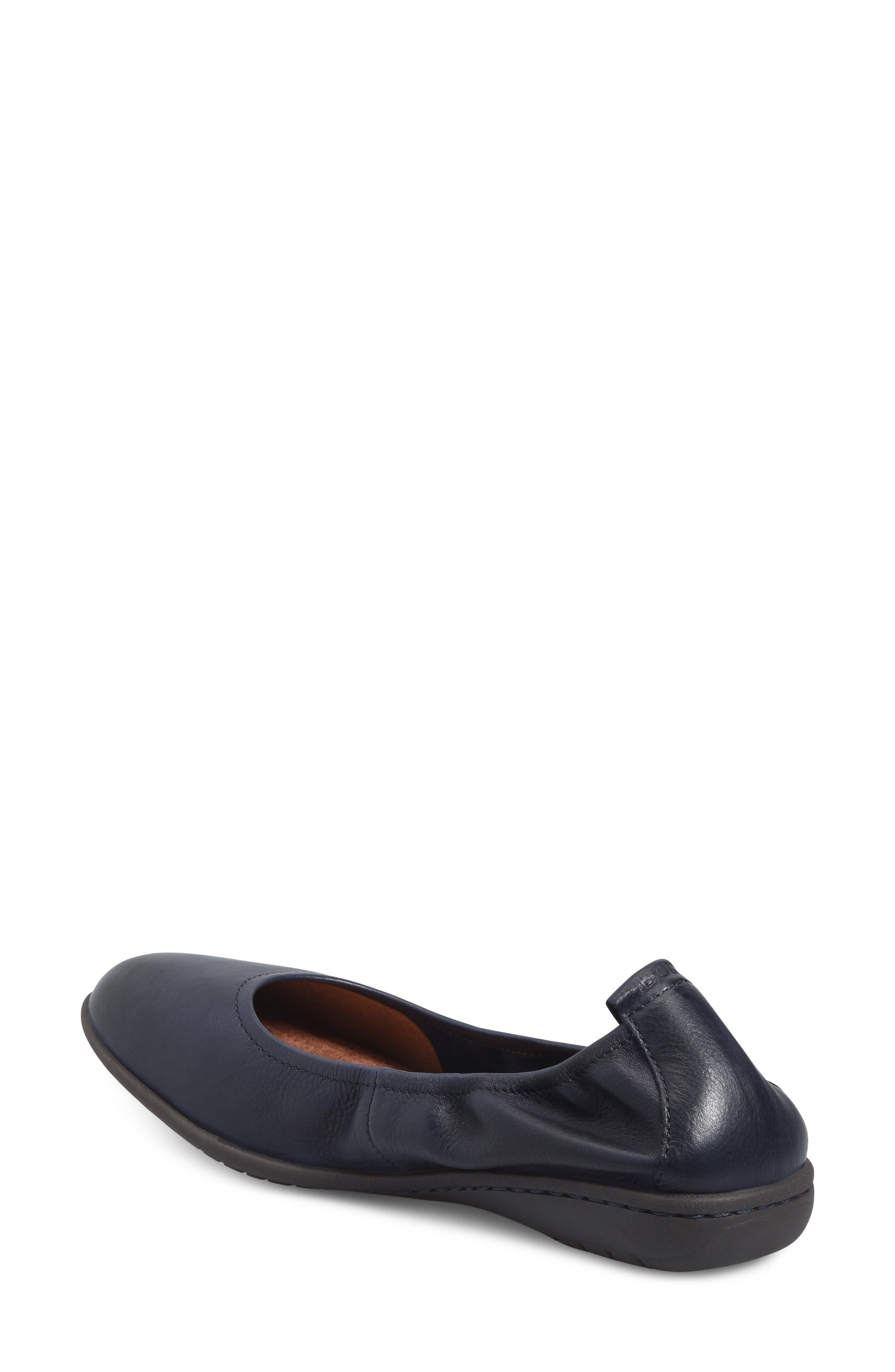 Felicity Leather Flat, Alternate, color, NAVY LEATHER