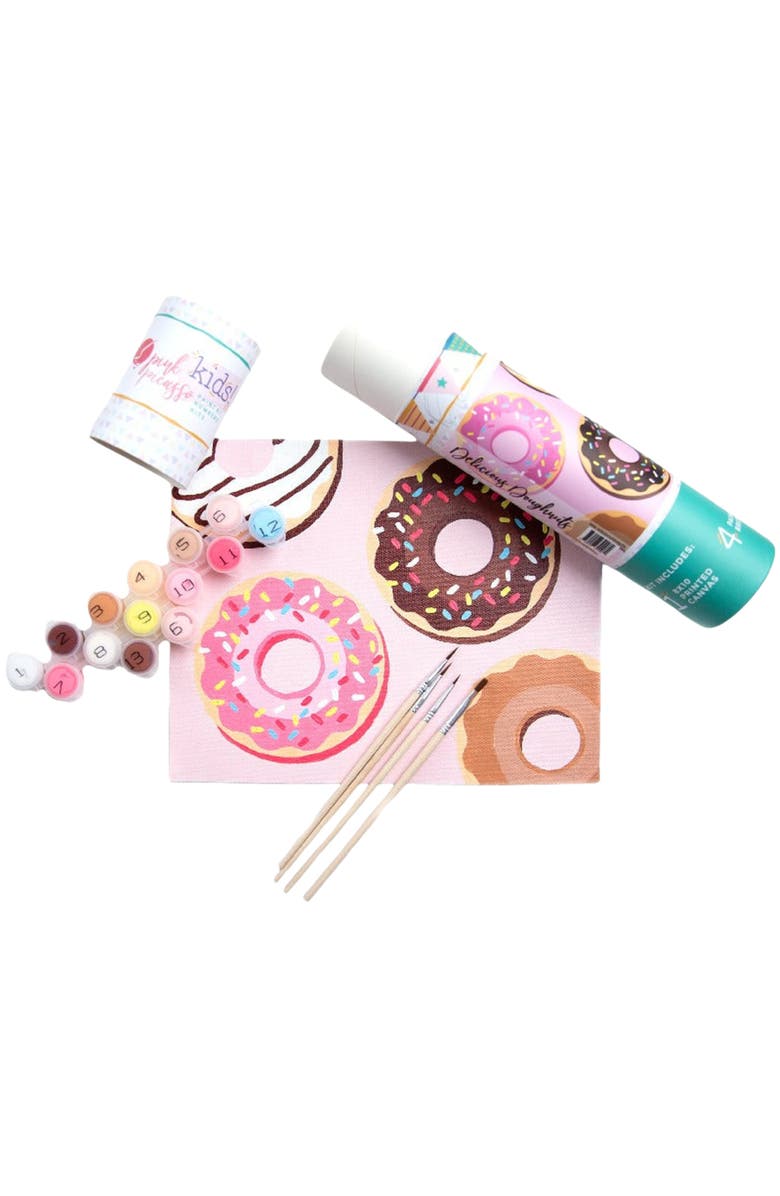 Pink Picasso Kits Delicious Doughnuts Paint-by-Numbers Kit, Alternate, color, Pink