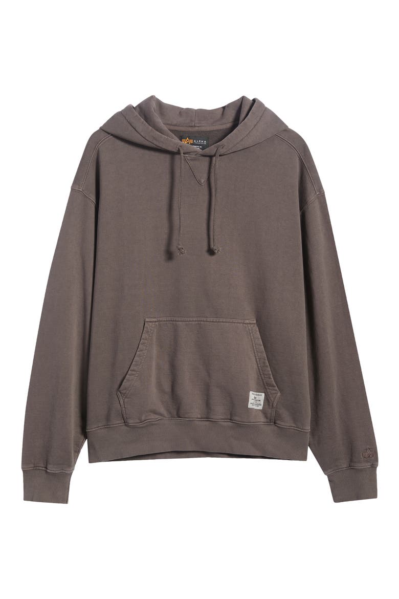 Essential Cotton Hoodie, Main, color, HICKORY