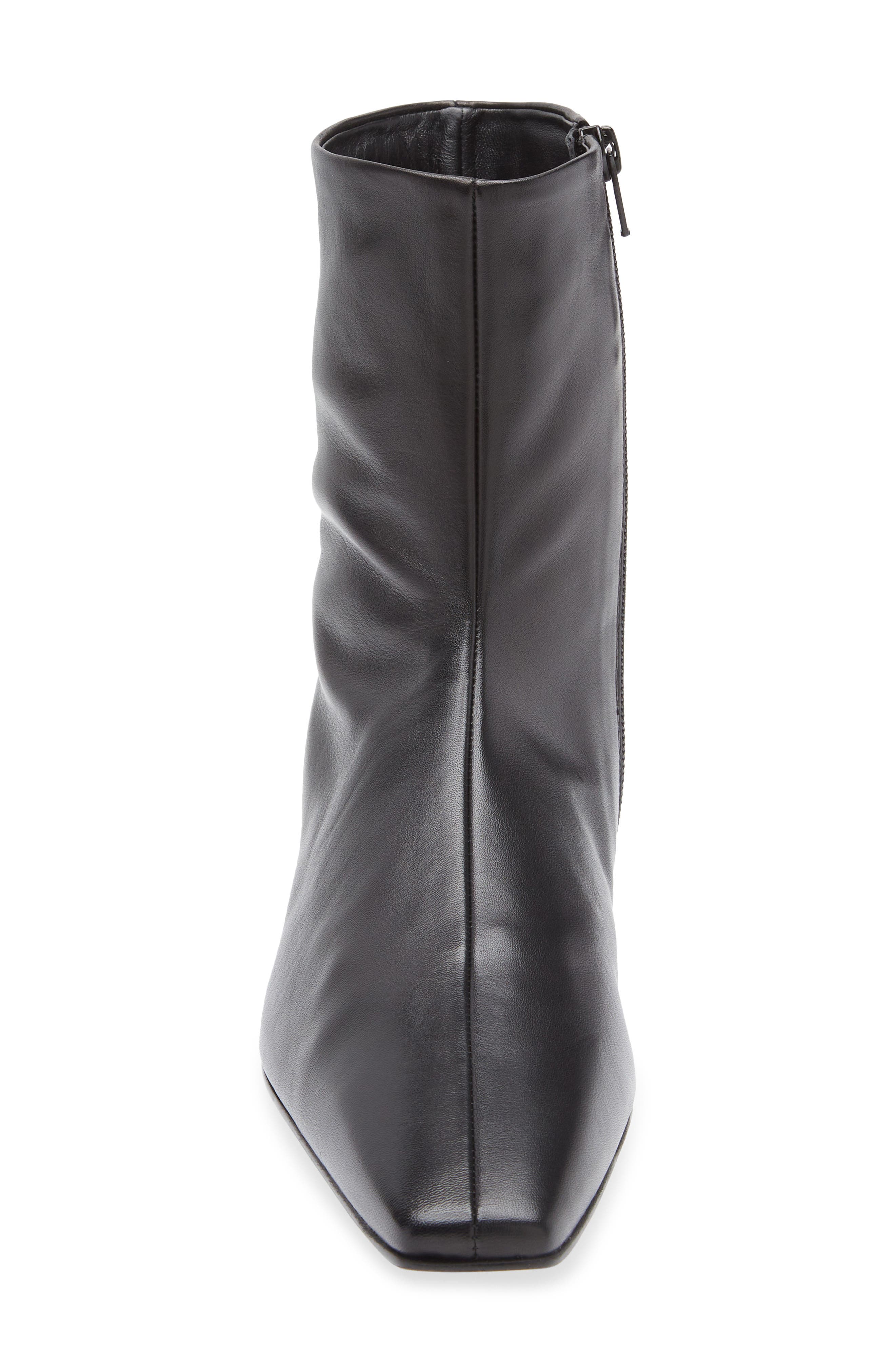 TOTEME Flat Side Zip Bootie, Alternate, color, Black