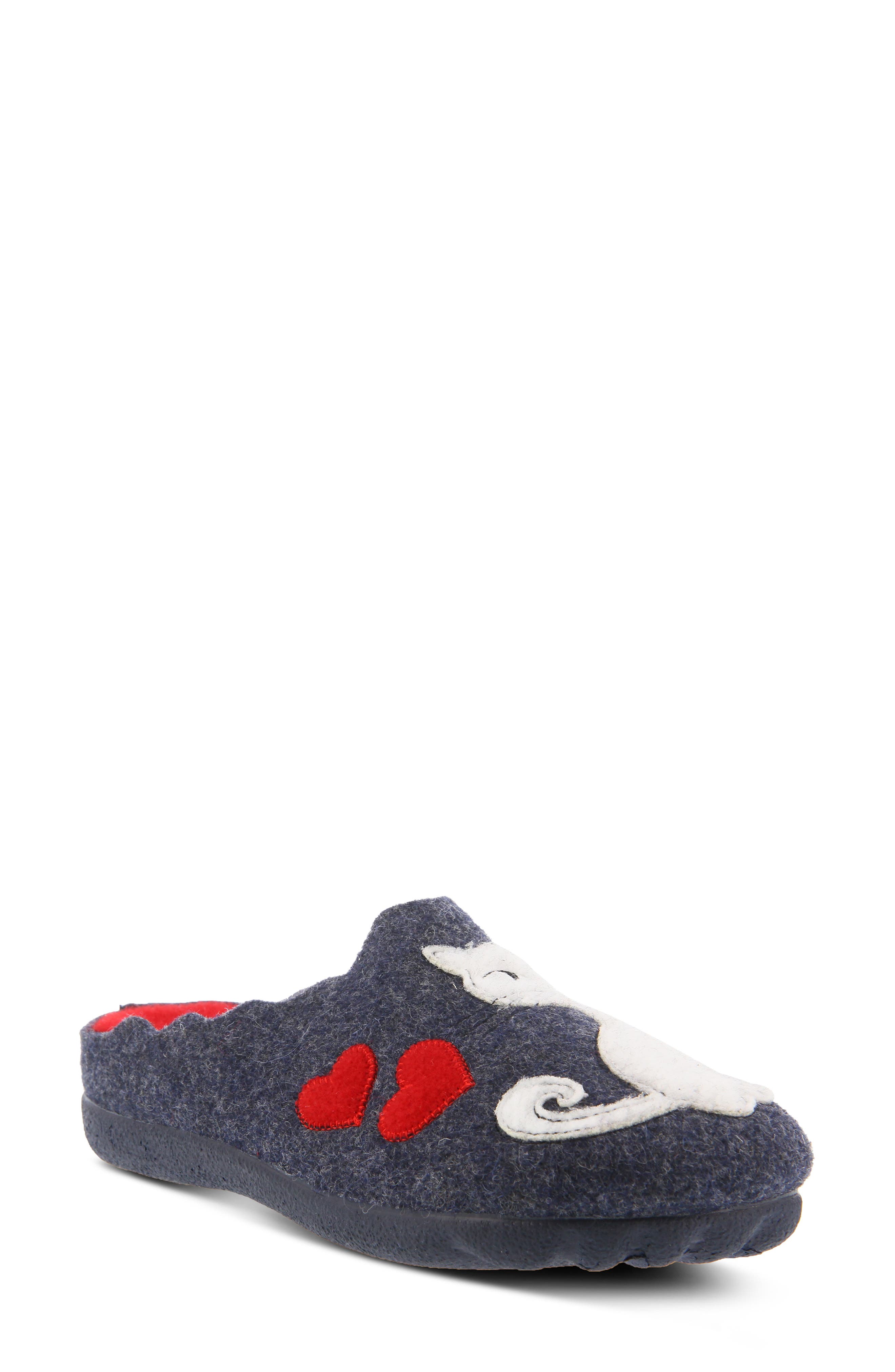 Pennelopie Scuff Slipper, Main, color, NAVY