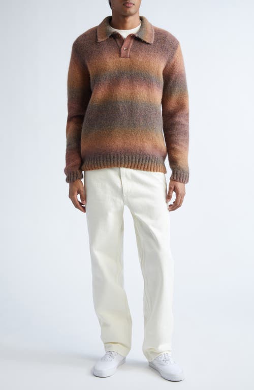 Palmes Baby Alpaca & Merino Wool Blend Polo Sweater In Multi