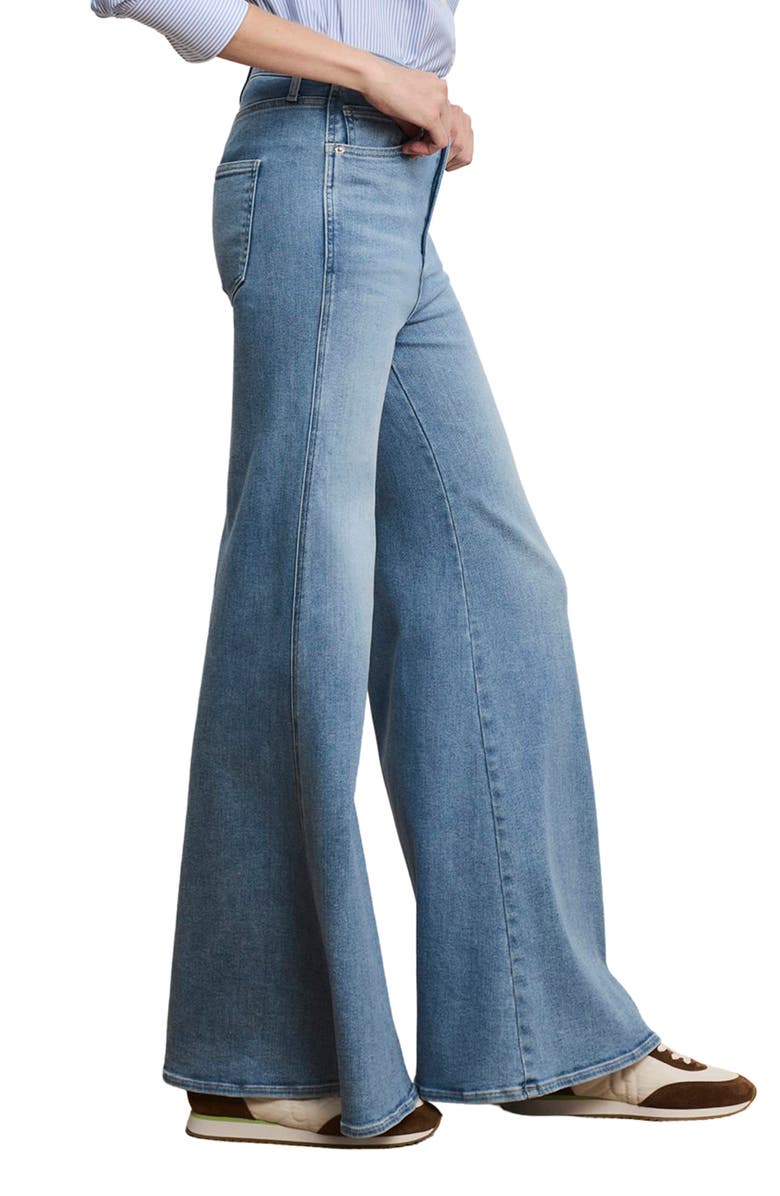 Veronica Beard Jesse Hight Waist Ultra Flare Leg Jeans, Alternate, color, Big Splash